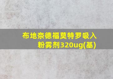 布地奈德福莫特罗吸入粉雾剂320ug(基)