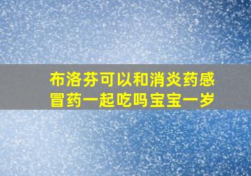 布洛芬可以和消炎药感冒药一起吃吗宝宝一岁