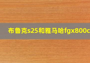 布鲁克s25和雅马哈fgx800cvn