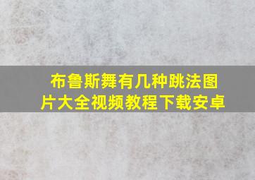 布鲁斯舞有几种跳法图片大全视频教程下载安卓