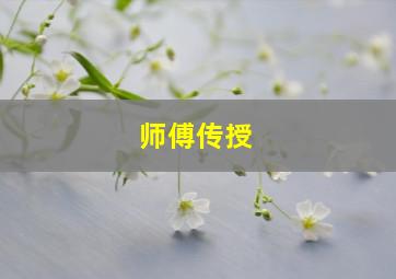 师傅传授