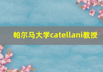 帕尔马大学catellani教授