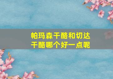 帕玛森干酪和切达干酪哪个好一点呢