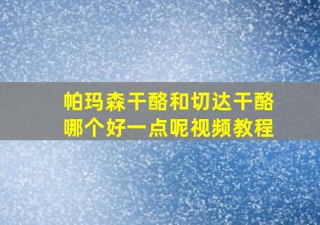 帕玛森干酪和切达干酪哪个好一点呢视频教程