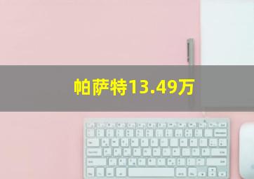 帕萨特13.49万