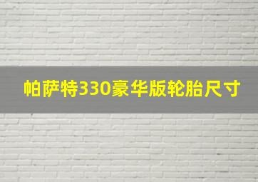 帕萨特330豪华版轮胎尺寸