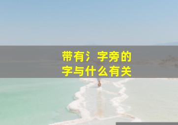 带有氵字旁的字与什么有关