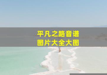 平凡之路音谱图片大全大图