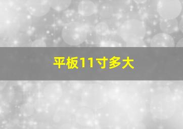 平板11寸多大