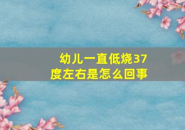 幼儿一直低烧37度左右是怎么回事