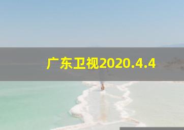 广东卫视2020.4.4