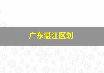 广东湛江区划