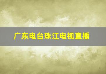 广东电台珠江电视直播