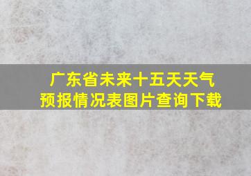 广东省未来十五天天气预报情况表图片查询下载