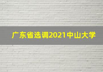 广东省选调2021中山大学