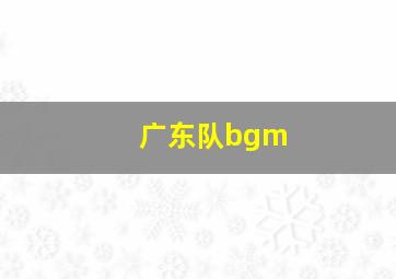 广东队bgm