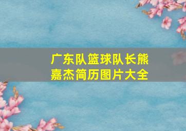 广东队篮球队长熊嘉杰简历图片大全