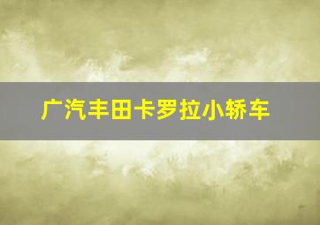 广汽丰田卡罗拉小轿车