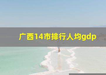 广西14市排行人均gdp