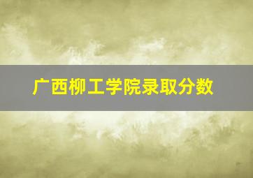 广西柳工学院录取分数