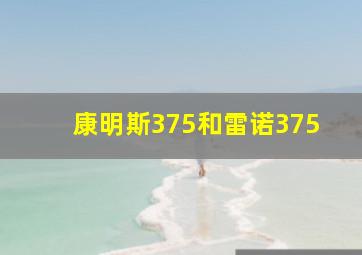 康明斯375和雷诺375