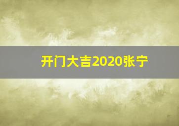 开门大吉2020张宁