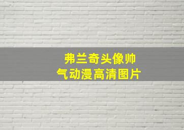 弗兰奇头像帅气动漫高清图片