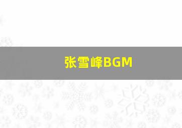 张雪峰BGM