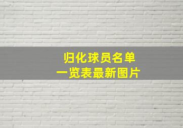 归化球员名单一览表最新图片