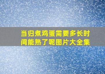 当归煮鸡蛋需要多长时间能熟了呢图片大全集