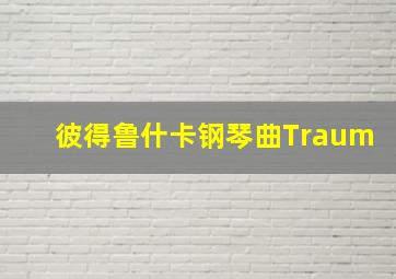 彼得鲁什卡钢琴曲Traum