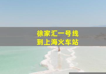 徐家汇一号线到上海火车站