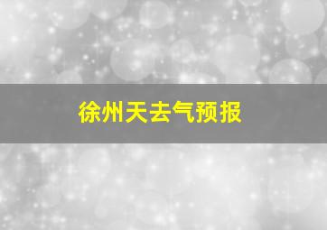 徐州天去气预报