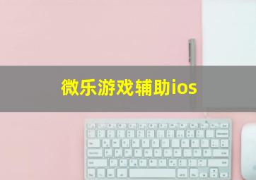 微乐游戏辅助ios