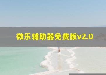 微乐辅助器免费版v2.0