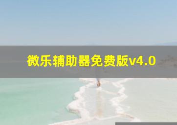 微乐辅助器免费版v4.0