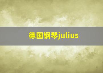 德国钢琴julius