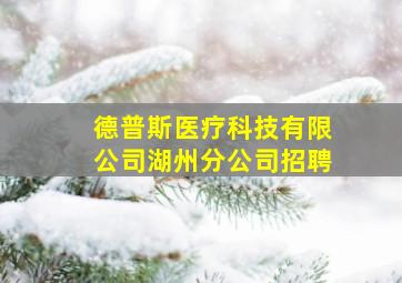 德普斯医疗科技有限公司湖州分公司招聘