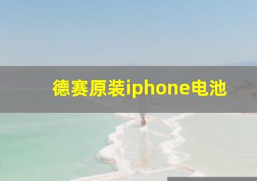 德赛原装iphone电池