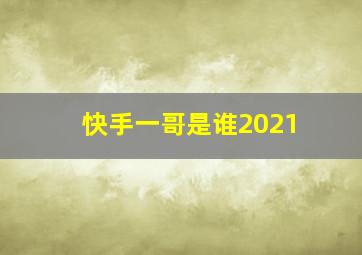 快手一哥是谁2021