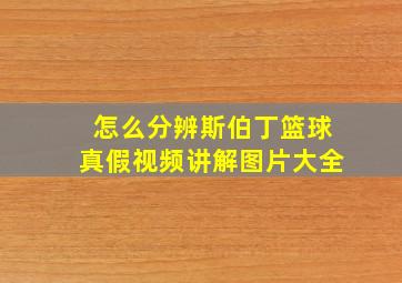 怎么分辨斯伯丁篮球真假视频讲解图片大全