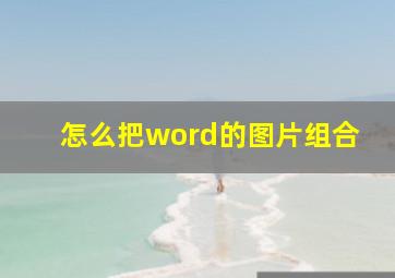 怎么把word的图片组合