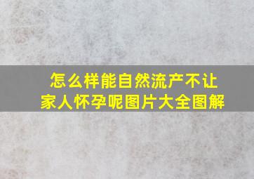 怎么样能自然流产不让家人怀孕呢图片大全图解