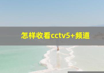 怎样收看cctv5+频道