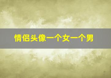 情侣头像一个女一个男