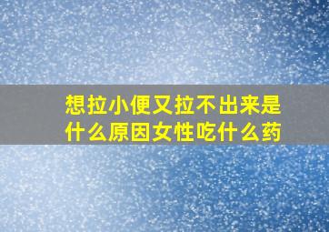 想拉小便又拉不出来是什么原因女性吃什么药