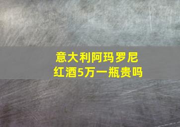 意大利阿玛罗尼红酒5万一瓶贵吗