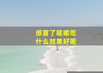 感冒了咳嗽吃什么效果好呢