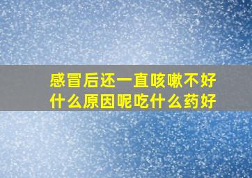 感冒后还一直咳嗽不好什么原因呢吃什么药好