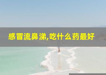 感冒流鼻涕,吃什么药最好